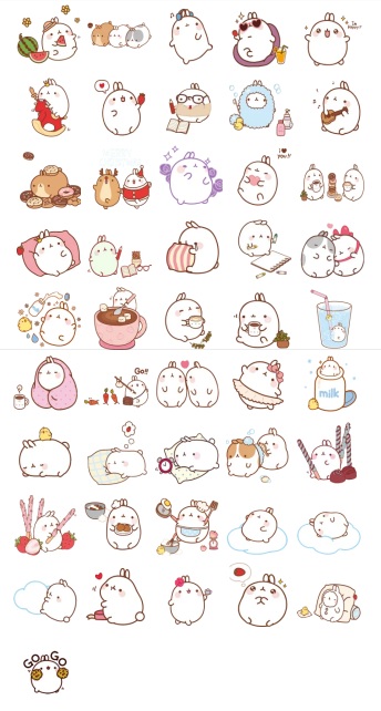 Molang - Stickers Telegram