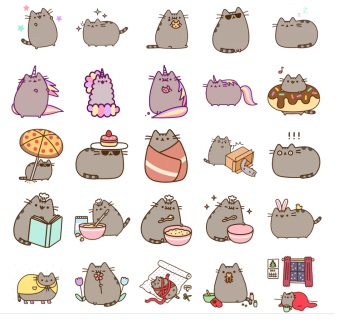 pusheen cat love