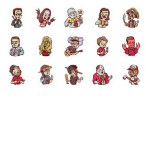 zombie stickers pack