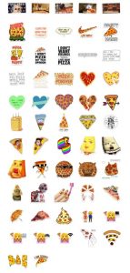 Pizzagram stickers telegram messenger