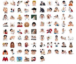 pingpong club stickers big pack