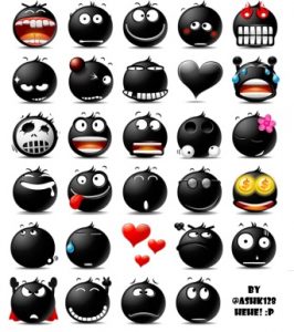 Black Haha Telegram Stickers Pack By Ashk128