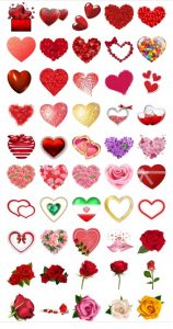 Heart and Flover Stickers
