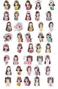 Girl Love Collection Beauty Queen Telegram Stickers