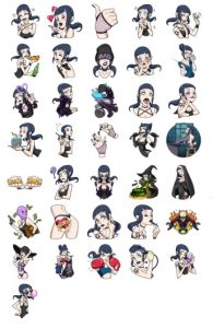 Bad Girl Stiker Telegram