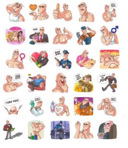 GO Baldly Boy Funny Stickers Telegram